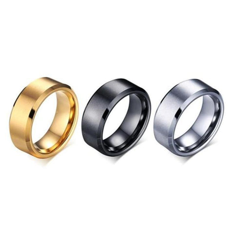 Set of 3 Adjustable Gold & Silver-Plated Band Rings — Unisex