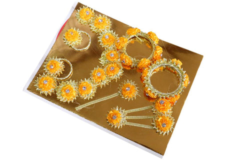 Bridal Yellow Gold-Tone Adjustable Necklace — Elegant Statement