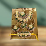 Bridal Golden Alloy Necklace — Adjustable Wedding Jewelry