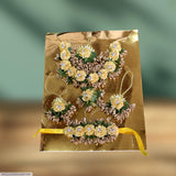 Bridal Golden Alloy Necklace — Adjustable Wedding Jewelry