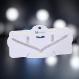 Funky Crystal Statement Necklace — Silver Alloy Fashion Jewelry