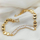 Turkish Crystal Chain Bracelet — Stainless Steel, 3 Colors