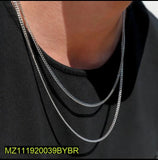 Indian New-Look Silver-Plated Boy Chain Necklace – Metal (1 Pc)