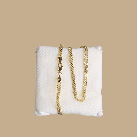 Funky 1 Carat Gold-Plated Stainless Steel Chain — Men's Necklace