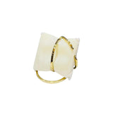 Turkish Design Resin-Polished Kara Bracelet — Stainless Steel, Golden
