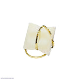 Turkish Design Resin-Polished Kara Bracelet — Stainless Steel, Golden