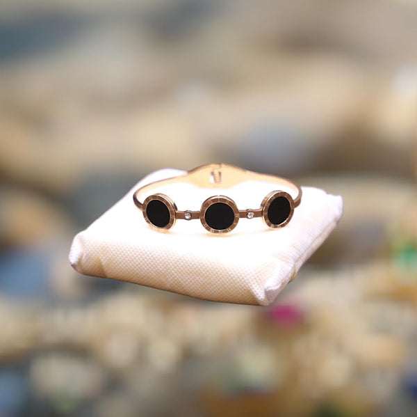 Turkish Kara Bracelet — Golden Resin-Polished Stainless Steel