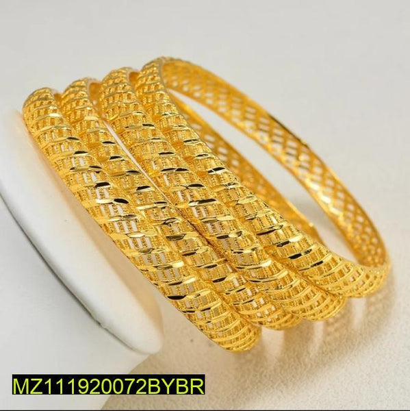 Elegant 2-Piece Alloy Kara Bangles - Classic Indian Bracelet Set