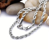Funky Resin-Polish Stainless Steel Chain Necklace for Men