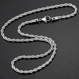Funky Resin-Polish Stainless Steel Chain Necklace for Men