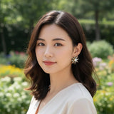 Temperament Aura Gold-Plated Crystal Funky Women's Earrings