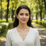 2-Layer Gold-Plated Necklace for Women — Modern Layered Design