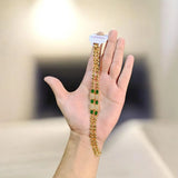 Funky Gold-Plated Crystal Chain Bracelet for Women — Elegant & Unique