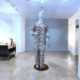 Stylish 2 Pcs Women's Cotton Lawn Printed Suit - Multicolor