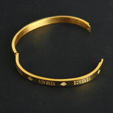 Gold-Plated Stainless Steel Kara Bangle - Modern Unisex Bracelet