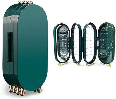 Green Aluminium Plated Jewellery Box — Premium 1-Pc Storage Case