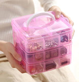 Pink & White Easy-to-Wear Jewellery Box - Compact Organizer