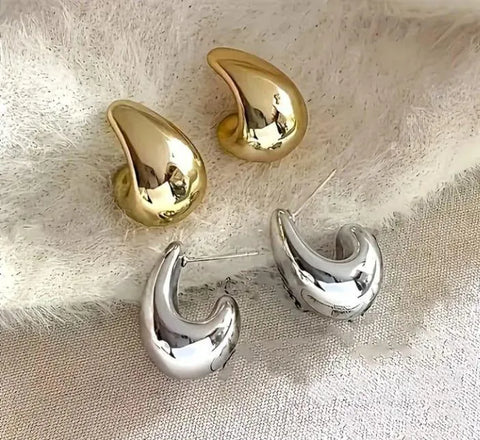 Modern Gold-Plated Drop Earrings — Elegant Women’s Jewelry