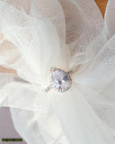 Two-Toned Zircon & Stone Statement Ring - Alloy Sizes 7-9