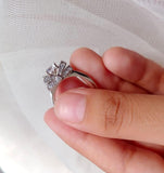 18K Gold-Plated Zircon Ring — Elegant Alloy Statement Ring for Women