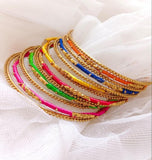 13-Piece Multicolor Alloy Bangle Set — Lightweight Fashion Stack
