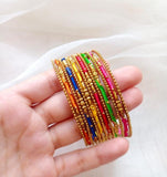 13-Piece Multicolor Alloy Bangle Set — Lightweight Fashion Stack