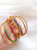 13-Piece Multicolor Alloy Bangle Set — Lightweight Fashion Stack