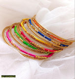 13-Piece Multicolor Alloy Bangle Set — Lightweight Fashion Stack