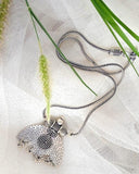 Silver-Plated Alloy Locket Pendant – Classic Elegance