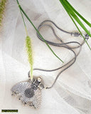 Silver-Plated Alloy Locket Pendant – Classic Elegance