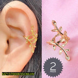 Adjustable Leaf Clip-On Earrings — Western & Korean Fashion