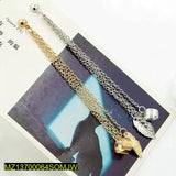 Gold & Silver Leaf Clip-On Earrings – Adjustable Pair