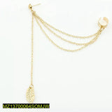 Gold & Silver Leaf Clip-On Earrings – Adjustable Pair