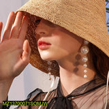 Long Pearl Tassel Drop Earrings — Elegant Adjustable Drops