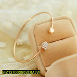 Double Heart Love Adjustable Golden Bracelet - Korean & Western Style