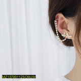 Golden Butterfly Chain Tassel Stud Earring — Single Ear Fashion