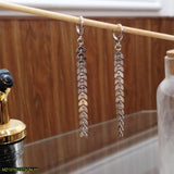 Hanging Chains Earrings — Elegant Alloy Drop Earrings for Parties