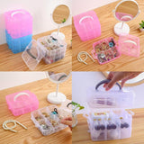 Compact White Jewellery Box – Travel Jewellery Organizer (Plastic)