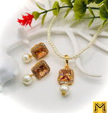 Gold-Plated Kundan Bridal Mala Necklace Set — 18 Inch Traditional Mala