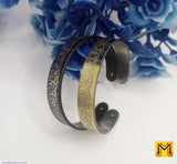 Ayat-ul-Kursi Silver-Plated Resin Kara Bangle — Unisex Free Size