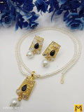2-Layered Gold-Plated Gemstone Artificial Set – Free Size
