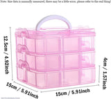 Premium White Jewellery Box - Compact Plastic Organizer