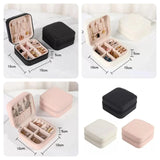 Premium Black Rubber Jewelry Box — Compact Single-Piece Organizer