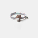 Cartoon Hug Bear Magnetic Couple Bracelets - 2-Pc Adjustable Set