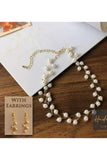 Elegant White Pearl Necklace – Alloy Bridal & Party Jewelry