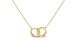Elegant Double O Layered Necklace – Gold Plated Look