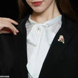 Golden Sparrow Brooch - Elegant Alloy Bird Pin for Jackets