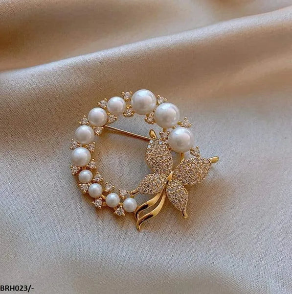 Luxury Golden Brooch - Elegant Alloy Brooch Pin for Women