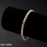 Golden Adjustable Kara Bangle - Alloy Minimal Bracelet (1 Pc)