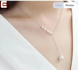 Elegant Multicolor Pearl Y Necklace – Delicate Alloy Pendant